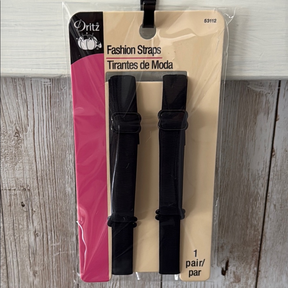 Black Bra Straps, NWT